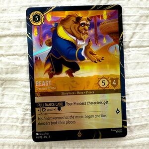 RARE Disney Lorcana BEAST DCA Exclusive Card